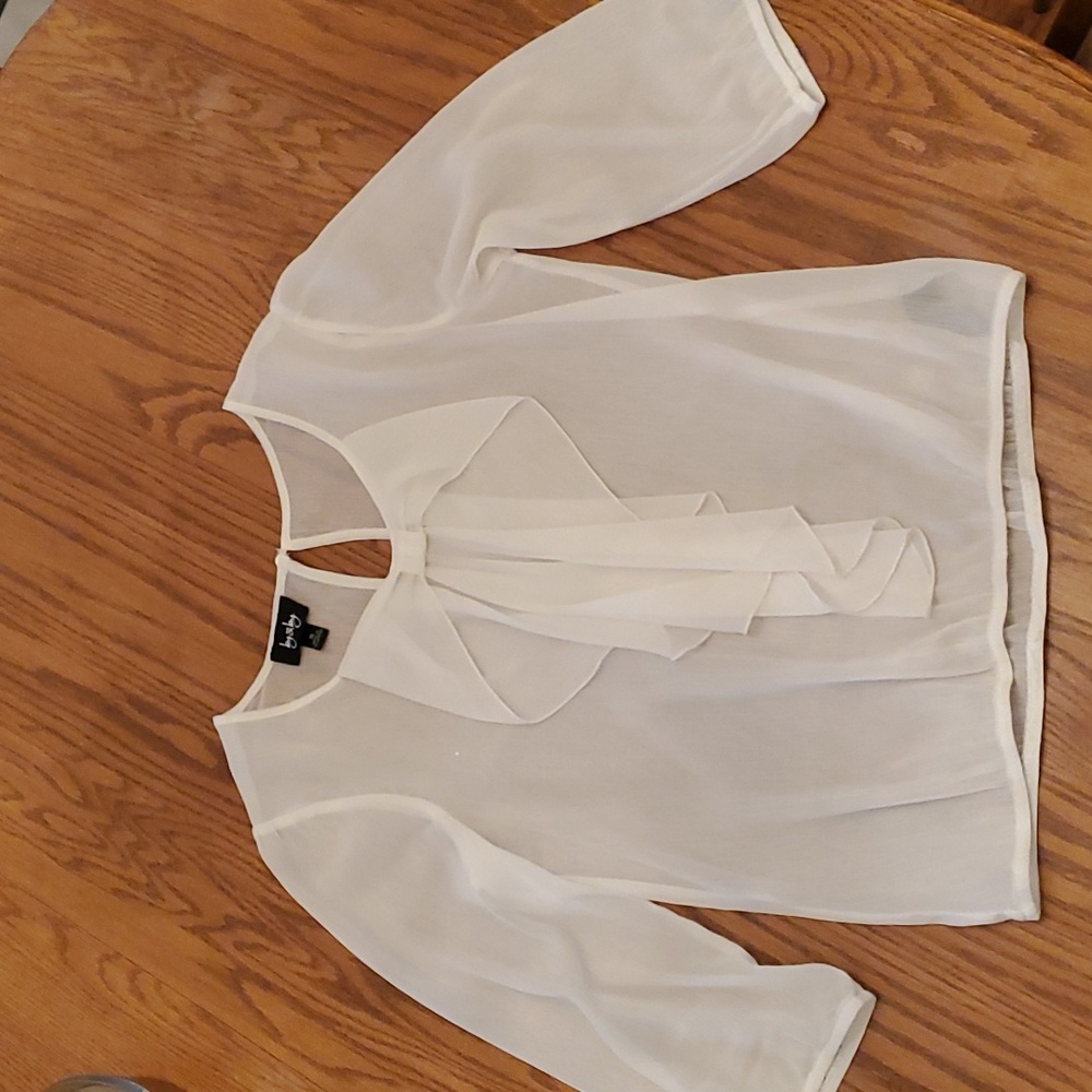Cream, By & By, shirt, size M